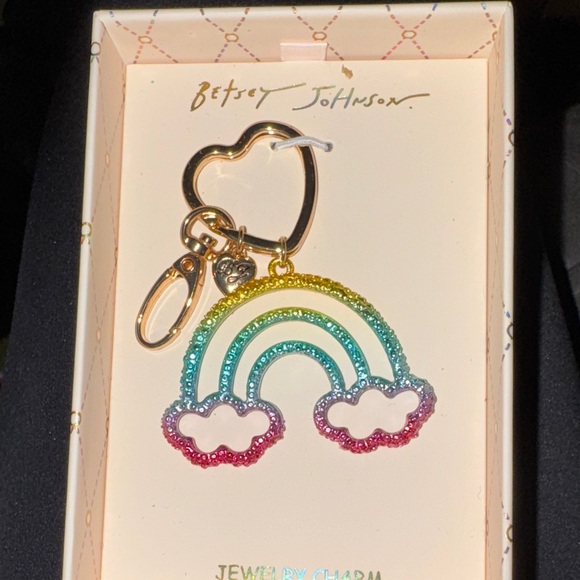 Betsey Johnson Accessories - Betsey Johnson Multicolor Rainbow Keychain